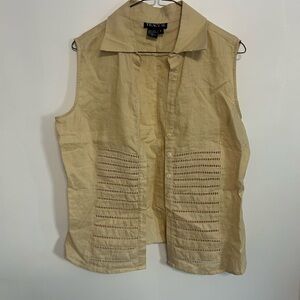 Linen Sleeveless Top